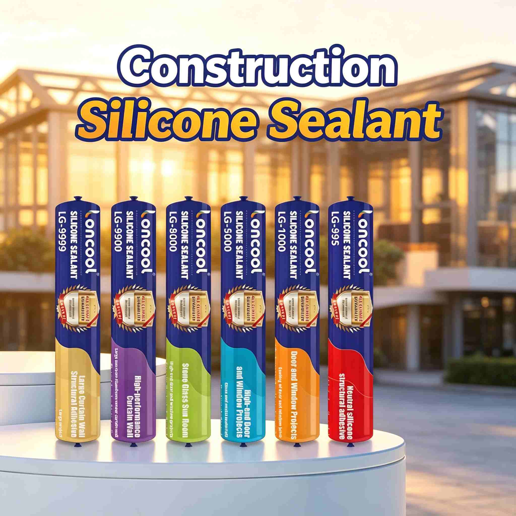 Sealant ti silicone ti konstruksion .